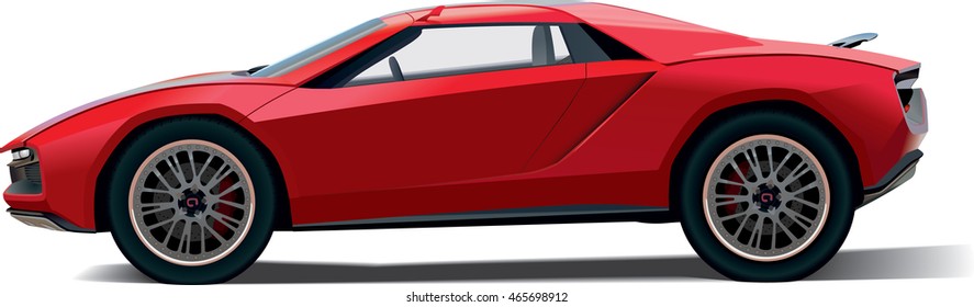fictional red car