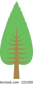 Fictitious cute tree pop and simple