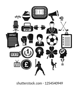 Fictitious match icons set. Simple set of 25 fictitious match vector icons for web isolated on white background