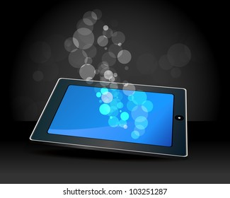fictitious touch pad vector illustration