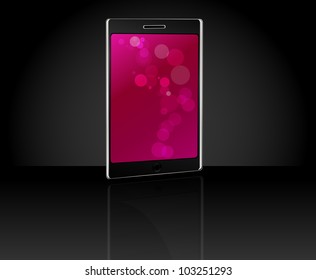 fictitious touch pad vector illustration