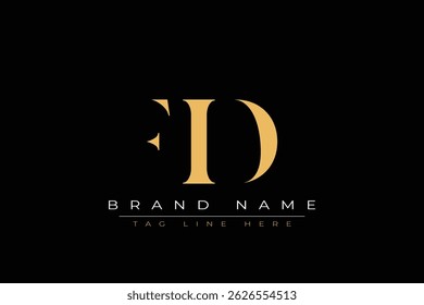 FID abstract letter logo design. This logo is designed by three abstract letters.