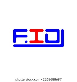 Logo de letra FID diseño creativo con gráfico vectorial, logotipo simple y moderno de FID.