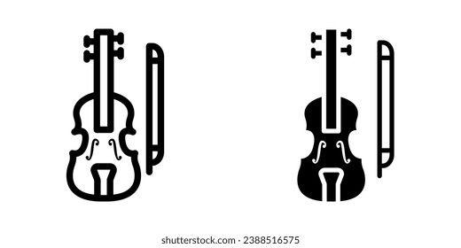 Fiddle Icon. symbol for mobile concept and web design. vector illustration