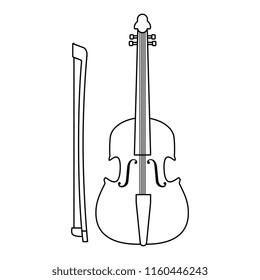 fiddle musical instrument icon