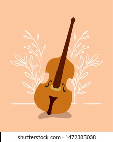 fiddle musical instrument isolated icon