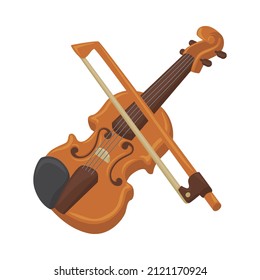 Fiddle Sign Emoji Icon Illustration. Violin Instrument Musical Vector Symbol Emoticon Design Clip Art Sign Comic Style.