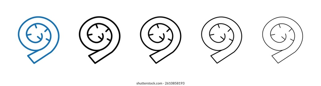 fiddleheads icon Outline vector logo for web ui