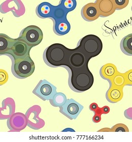 Fidget finger spinner set pattern