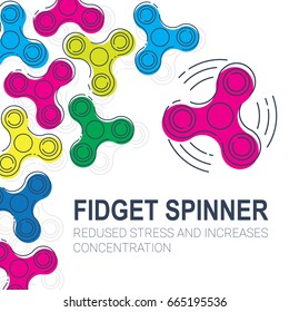 Fidget hand finger spinner stress relieving