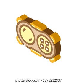 vectores de iconos isométricos de juguete fidget de teclado fidget. signo de juguete fidget de la almohadilla fidget. ilustración de símbolo aislado
