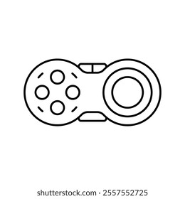 fidget pad fidget toy line icon vector. fidget pad fidget toy sign. isolated contour symbol black illustration