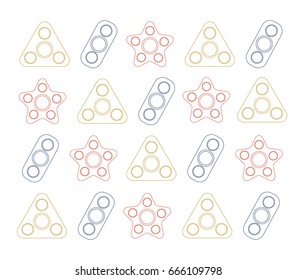 Fidget spinner background. Vector illustration