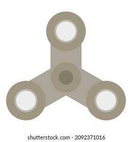 fidget spinner flat clipart vector illustration