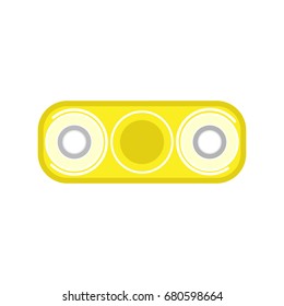  Fidget spinner, Hand spinner.Vector illustration isolated on white background.Hand spinner flat vector illustration.