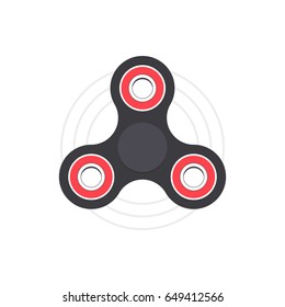 Fidget spinner icon. Hand toy spinner vector