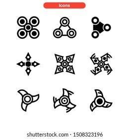 fidget spinner icon isolated sign symbol vector illustration - Collection of high quality black style vector icons
