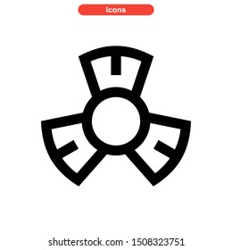 fidget spinner icon isolated sign symbol vector illustration - high quality black style vector icons
