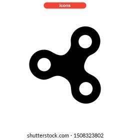 fidget spinner icon isolated sign symbol vector illustration - high quality black style vector icons
