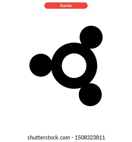 fidget spinner icon isolated sign symbol vector illustration - high quality black style vector icons
