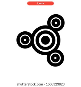 fidget spinner icon isolated sign symbol vector illustration - high quality black style vector icons
