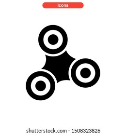 fidget spinner icon isolated sign symbol vector illustration - high quality black style vector icons
