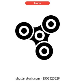 fidget spinner icon isolated sign symbol vector illustration - high quality black style vector icons
