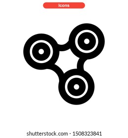 fidget spinner icon isolated sign symbol vector illustration - high quality black style vector icons
