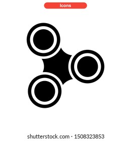 fidget spinner icon isolated sign symbol vector illustration - high quality black style vector icons
