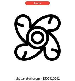 fidget spinner icon isolated sign symbol vector illustration - high quality black style vector icons
