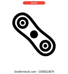 fidget spinner icon isolated sign symbol vector illustration - high quality black style vector icons
