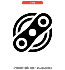 fidget spinner icon isolated sign symbol vector illustration - high quality black style vector icons
