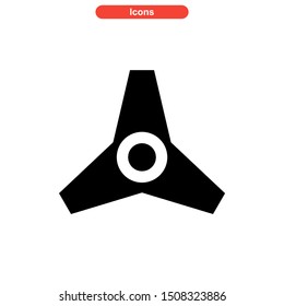 fidget spinner icon isolated sign symbol vector illustration - high quality black style vector icons
