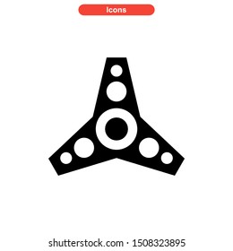 fidget spinner icon isolated sign symbol vector illustration - high quality black style vector icons
