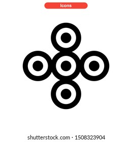 fidget spinner icon isolated sign symbol vector illustration - high quality black style vector icons
