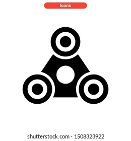 fidget spinner icon isolated sign symbol vector illustration - high quality black style vector icons
