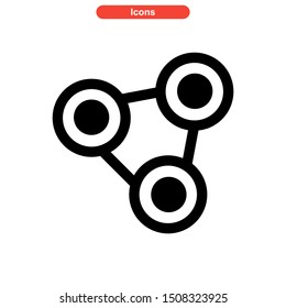 fidget spinner icon isolated sign symbol vector illustration - high quality black style vector icons
