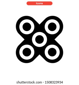 fidget spinner icon isolated sign symbol vector illustration - high quality black style vector icons
