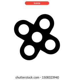 fidget spinner icon isolated sign symbol vector illustration - high quality black style vector icons
