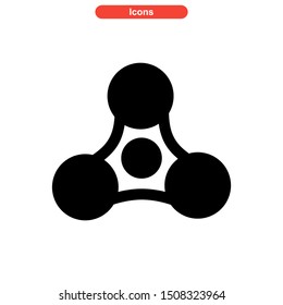 fidget spinner icon isolated sign symbol vector illustration - high quality black style vector icons
