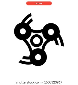 fidget spinner icon isolated sign symbol vector illustration - high quality black style vector icons
