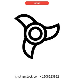 fidget spinner icon isolated sign symbol vector illustration - high quality black style vector icons
