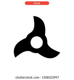 fidget spinner icon isolated sign symbol vector illustration - high quality black style vector icons
