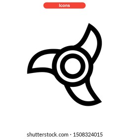 fidget spinner icon isolated sign symbol vector illustration - high quality black style vector icons
