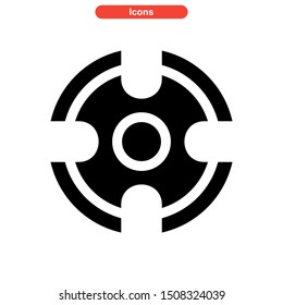 fidget spinner icon isolated sign symbol vector illustration - high quality black style vector icons
