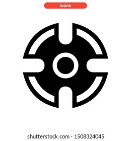 fidget spinner icon isolated sign symbol vector illustration - high quality black style vector icons
