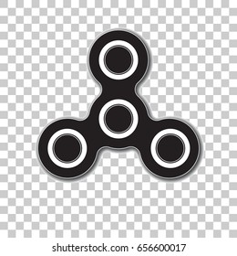 Fidget spinner icon. Toy for stress relief. 