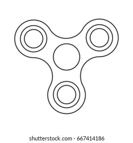 Fidget spinner icon - toy for stress relief and improvement concentration