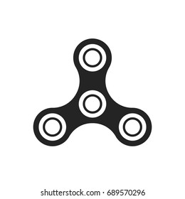 Fidget spinner icon toy for stress relief. Vector illustration.