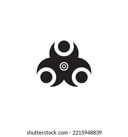 Fidget Spinner Icon Vector Illustration Logo Design